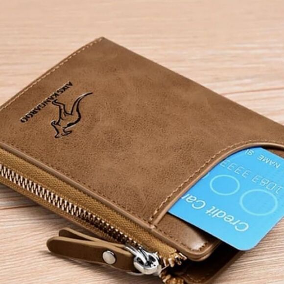 AIKS Brown Leather Wallet - Picture 9 of 10